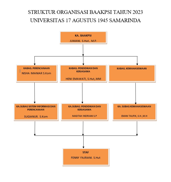 Struktur Organisasi BAAKPSI 2023
